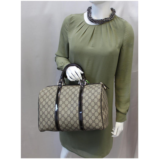 Brown Gucci GG Canvas Web Joy Boston