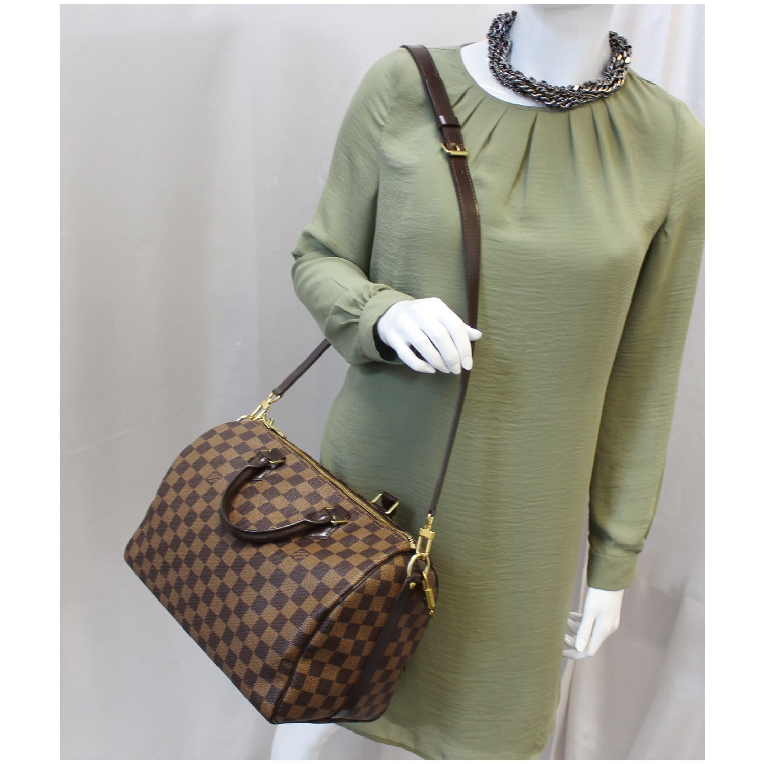 Louis Vuitton Damier Canvas Speedy Bandouliere 30 NM Bag