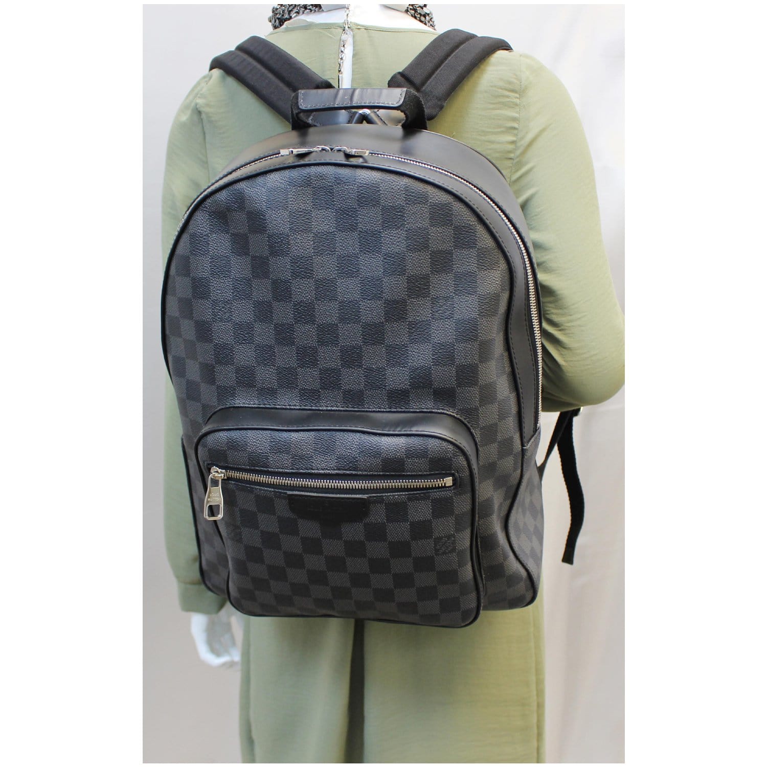 Louis Vuitton Backpack Josh Damier Graphite Alps in Coated Canvas with  Silver-tone - US