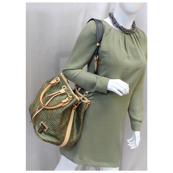 LOUIS VUITTON Neo 2Way Handbag Green Monogram Eden M40356