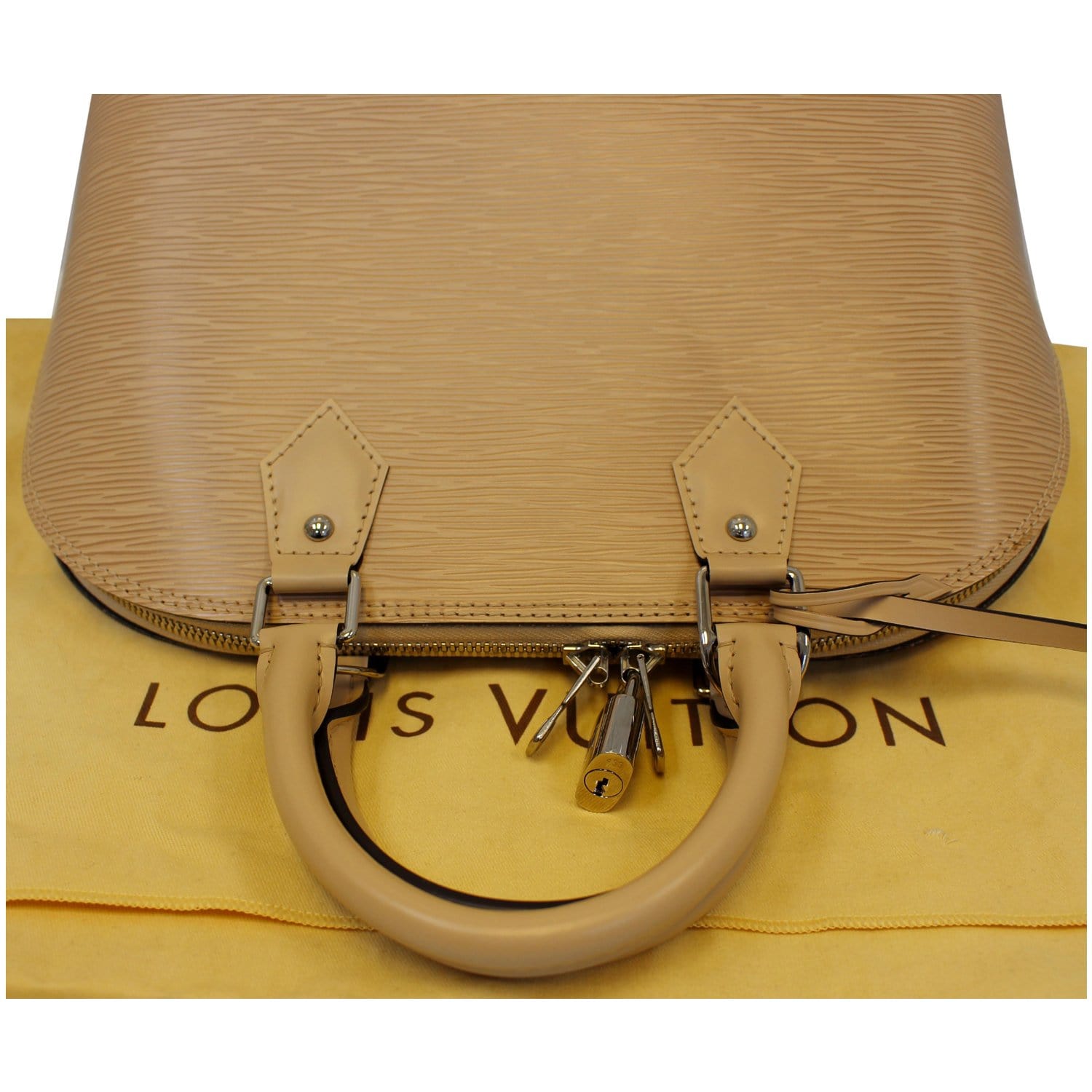 Authentic Louis Vuitton Ivory Vernis Leather sherwood GM Shoulder