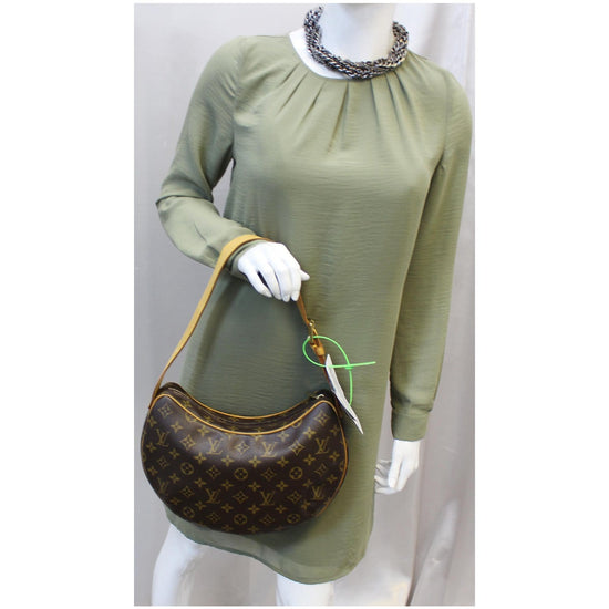 Authenticated used Louis Vuitton Louis Vuitton Croissant GM Monogram Shoulder Bag Brown Ladies, Adult Unisex, Size: (HxWxD): 32cm x 37cm x 4cm / 12.59