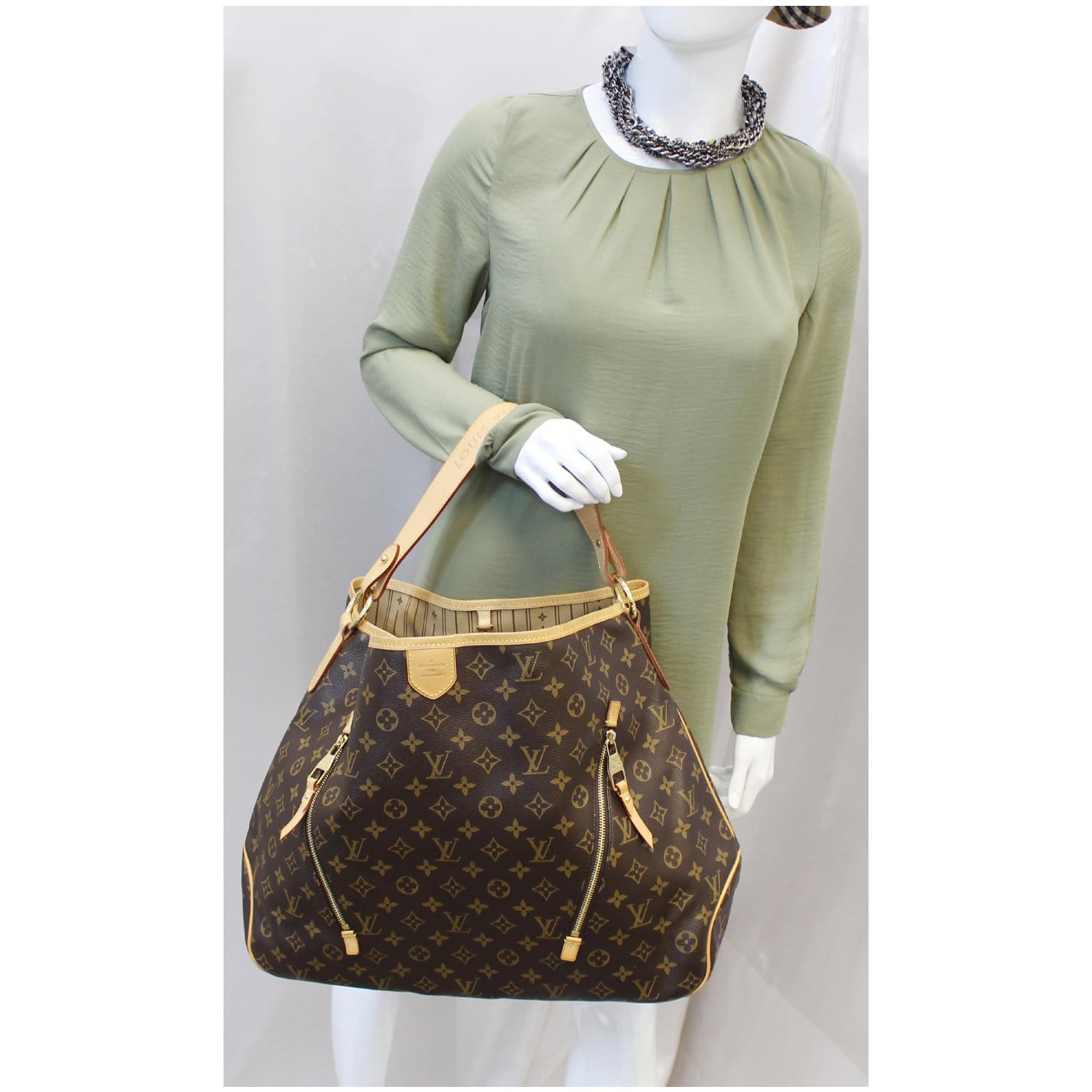 LOUIS VUITTON Delightful GM Monogram Canvas Shoulder Bag Brown-US