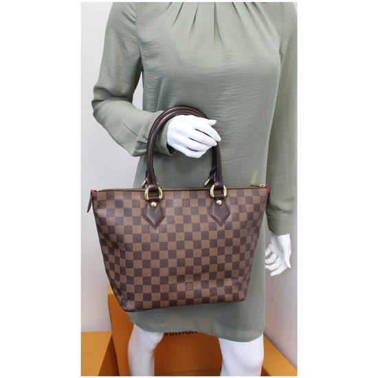 Louis Vuitton Damier Ebene Saleye PM Top Handle Bag ○ Labellov