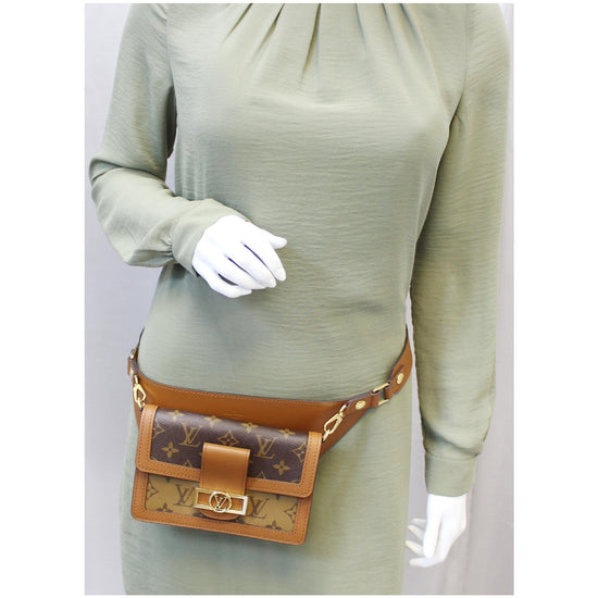 Dauphine belt bag leather crossbody bag Louis Vuitton Brown in Leather -  21610945