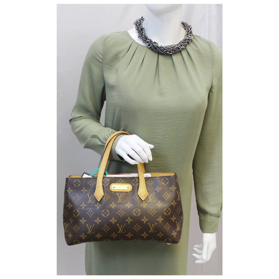 LOUIS VUITTON Monogram Canvas Wilshire PM Tote Bag