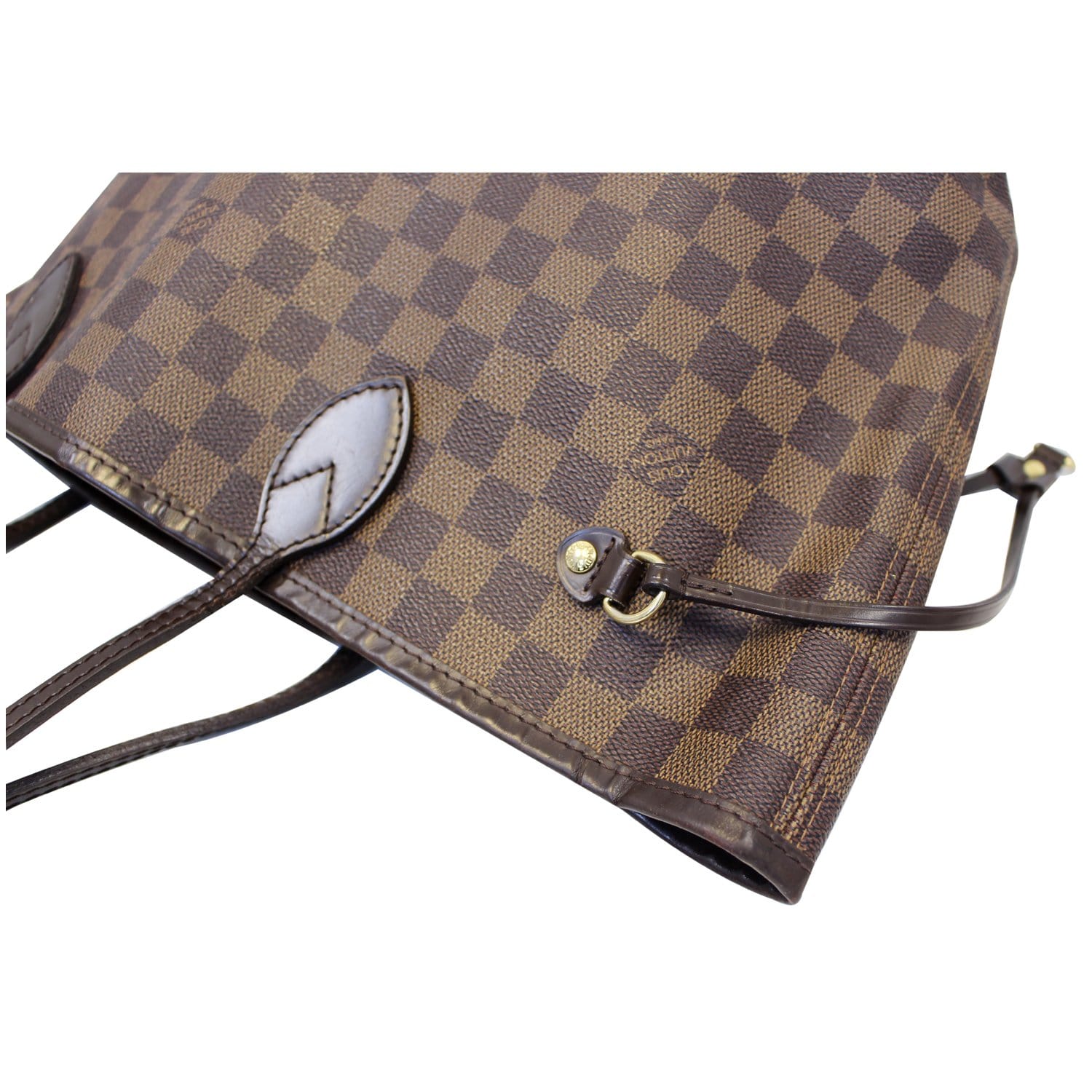 LOUIS VUITTON Neverfull MM Damier Ebene Tote Shoulder Bag-US