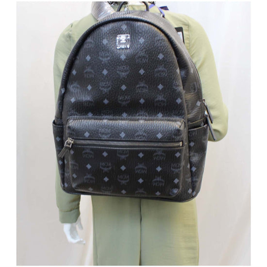 Medium Stark Classic Backpack in Visetos Black