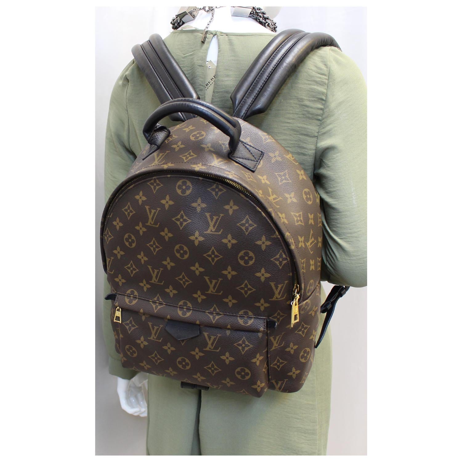 LOUIS VUITTON Palm Springs MM Monogram Canvas Backpack Bag-US