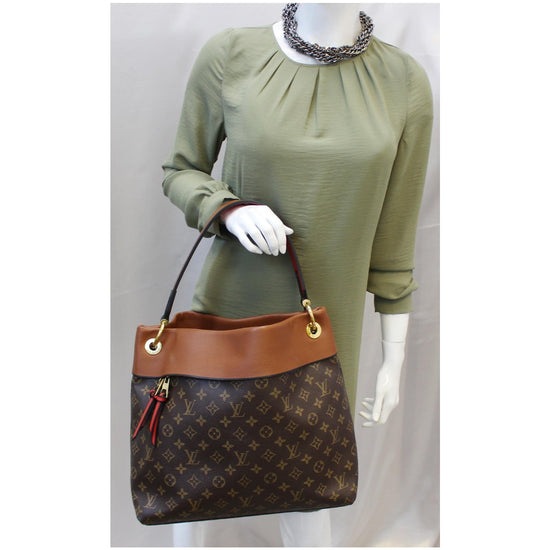 AUTHENTIC Louis Vuitton Tuileries Hobo Caramel PREOWNED (WBA747