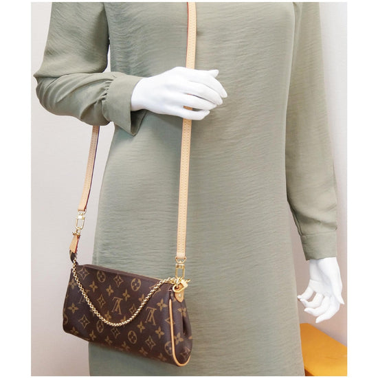 Louis Vuitton Pochette Eva Brown Monogram Canvas Cross Body Bag