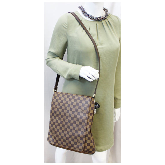 Louis Vuitton 2003 Pre-owned Damier Ebène Musette Salsa Crossbody Bag - Brown