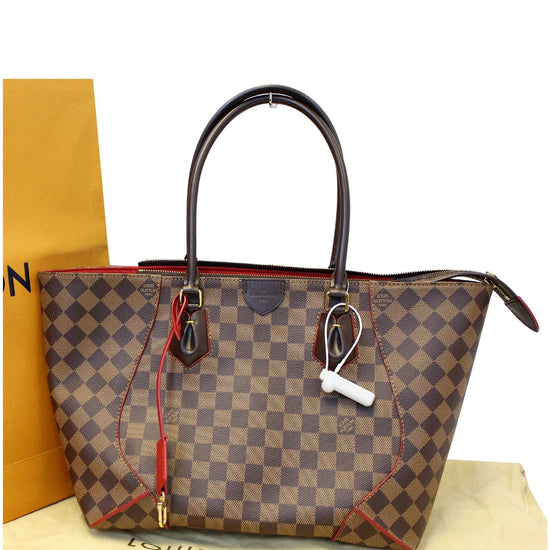 Louis Vuitton Caissa MM Damier Ebene Tote Bag- Brown