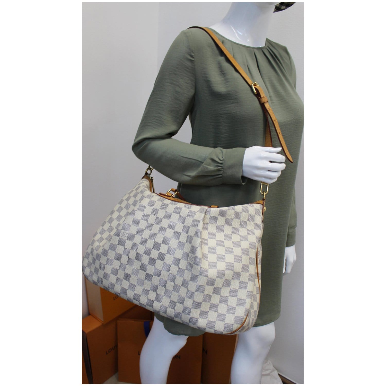 Louis Vuitton - Damier Azur Siracusa PM Crossbody bag - Catawiki