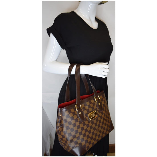 Brown Louis Vuitton Damier Ebene Hampstead MM Tote Bag – Designer Revival