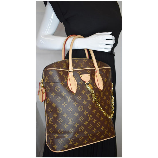 Louis Vuitton Carry All mm NM Monogram Canvas Shoulder Bag Brown