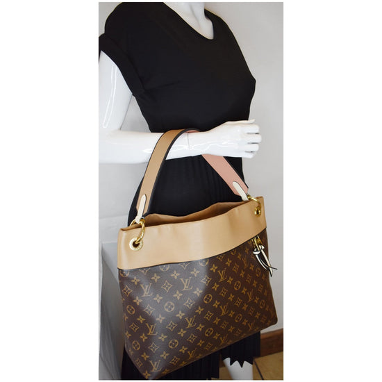 LOUIS VUITTON TUILERIES MONOGRAM CANVAS HOBO BAG CARAMEL-DD6017