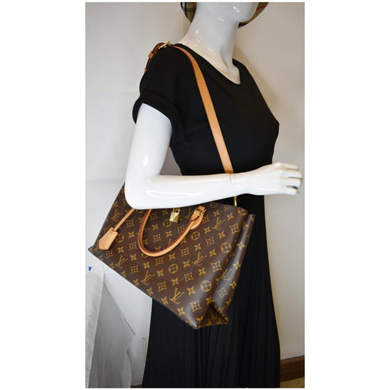 Louis Vuitton Flower Tote Brown Canvas Shoulder Bag (Pre-Owned)