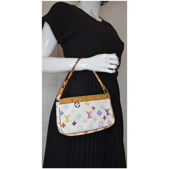 Used louis vuitton MONOGRAM MULTICOLOR POCHETTE ACCESSORIES HANDBAGS  HANDBAGS / SMALL - LEATHER