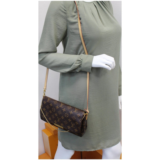 Louis Vuitton Monogram Canvas Favorite MM Shoulder Bag (SHF-21138