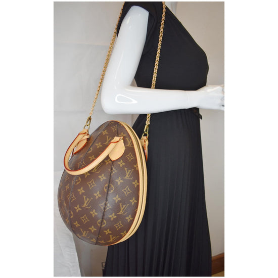 LOUIS VUITTON LV Egg Souple Monogram Canvas 2way Shoulder Bag Brown