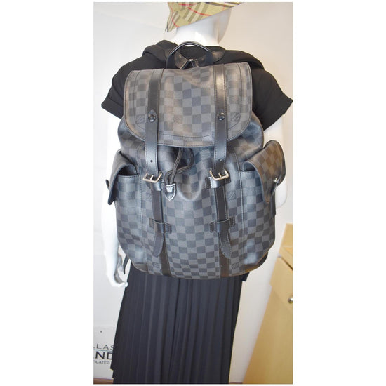 Louis Vuitton Men's Damier Graphite Giant Canvas Christopher PM Backpack  N40400 – Luxuria & Co.