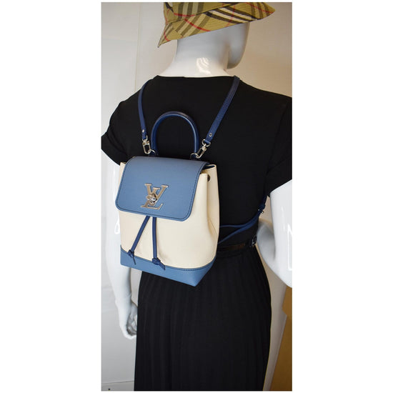 Lockme leather handbag Louis Vuitton Beige in Leather - 35529220