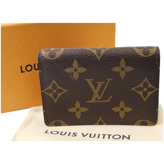 Envelope Business Card Holder Monogram in Brown - MEN - Small Leather Goods, LOUIS VUITTON ®