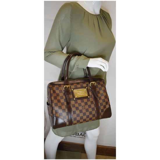 Brown Louis Vuitton Damier Ebene Berkeley Handbag