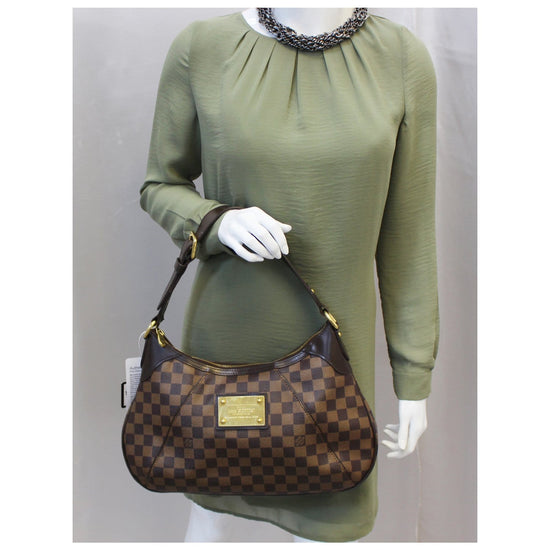 Louis Vuitton 2008 pre-owned Damier Ebène Thames GM Shoulder Bag - Farfetch