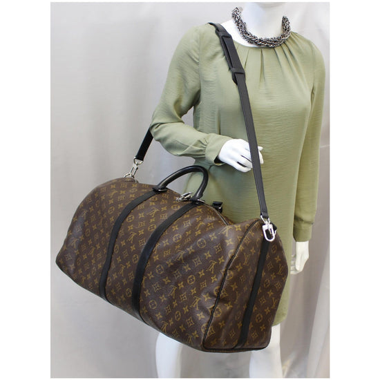 Brown Louis Vuitton Monogram Keepall 55 Travel Bag – Designer Revival