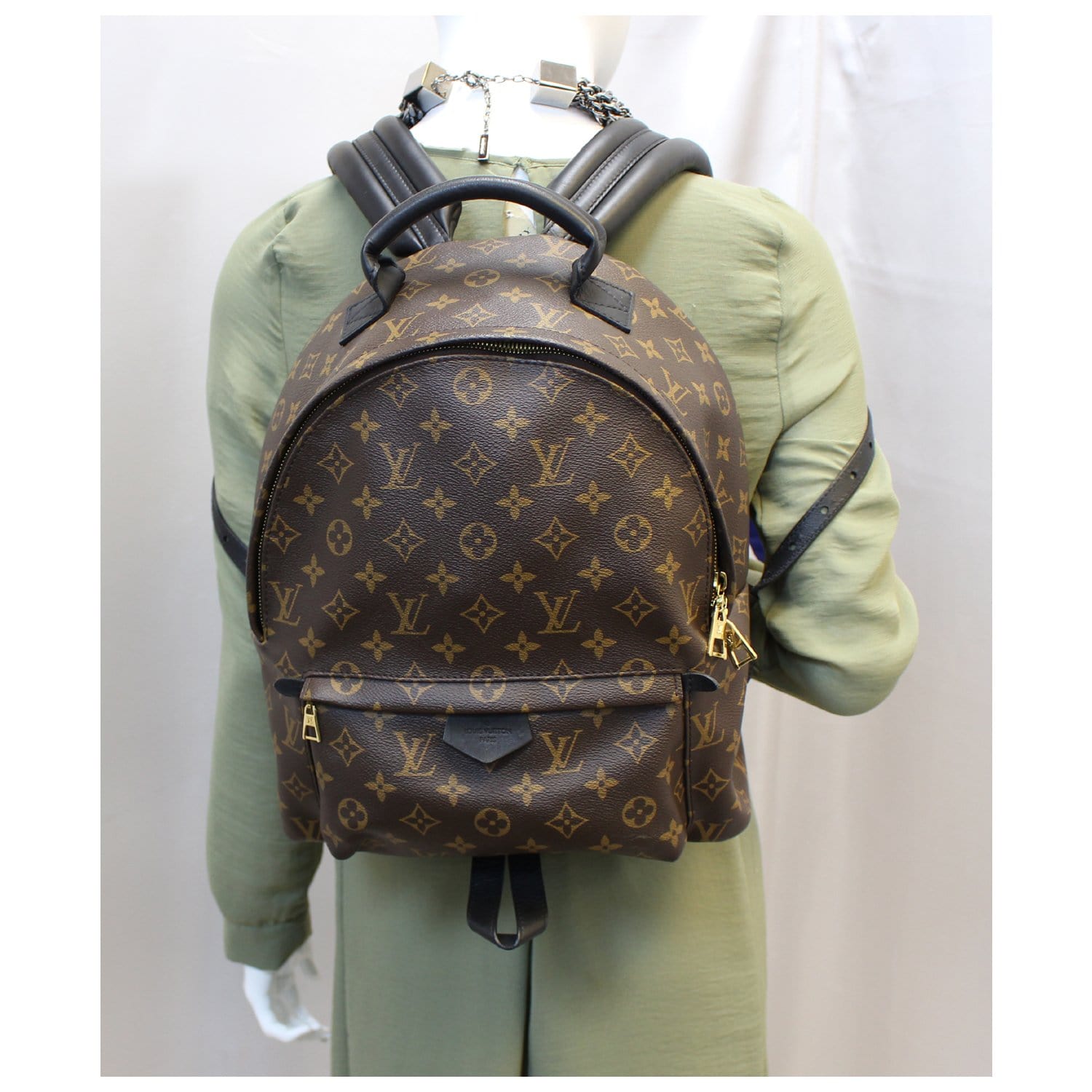 LOUIS VUITTON Palm Springs MM Monogram Canvas Backpack Bag-US