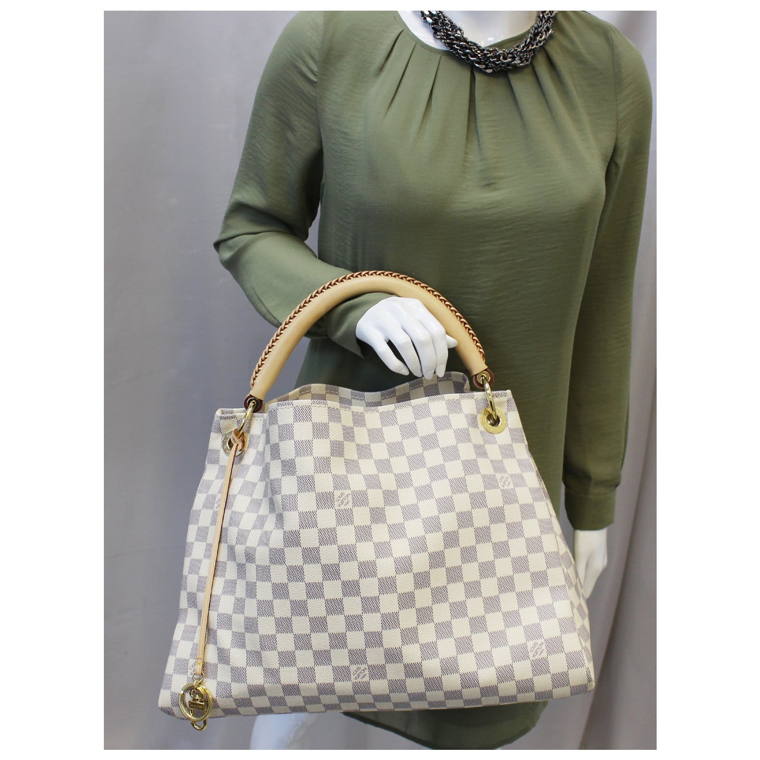 LOUIS VUITTON Siena GM Damier Ebene Shoulder Handbag-US