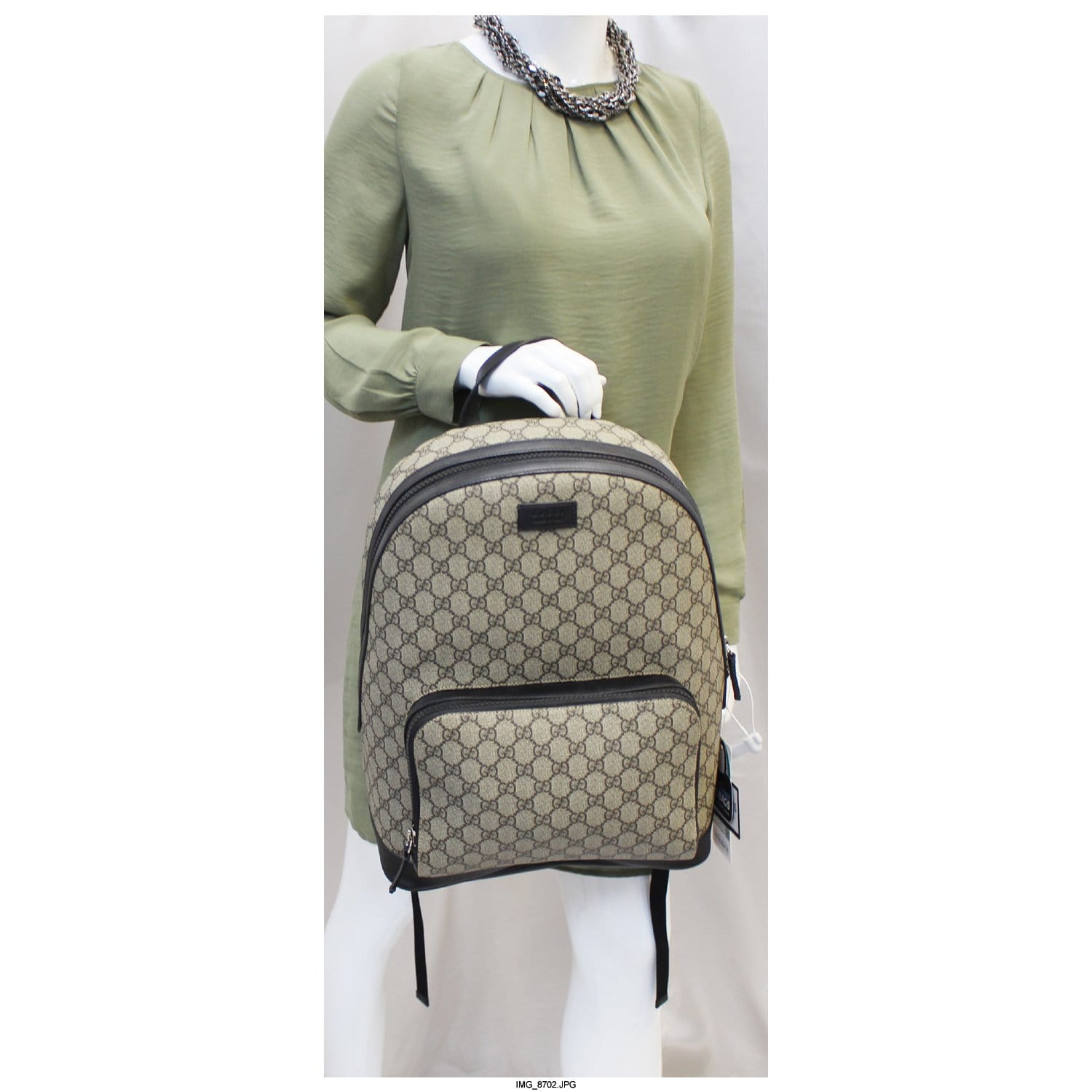 GUCCI GG Monogram Supreme Backpack Bag 406370-US