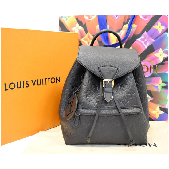 Montsouris Black Monogram Empreinte Leather Backpack – Vegaluxuries