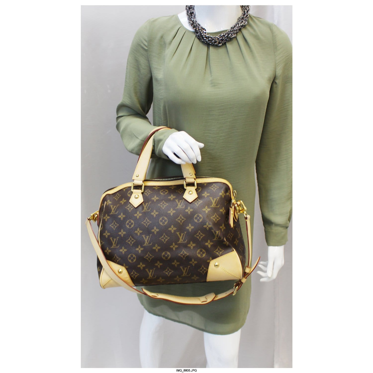 LOUIS VUITTON Retiro PM Monogram Canvas Shoulder Bag Brown-US