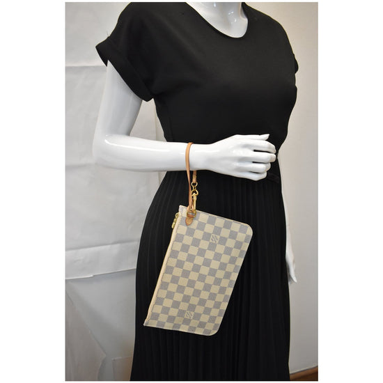 Luxury Handbags LOUIS VUITTON Neverfull Wristlet Pochette From The Damier  Azur Collection 810-00406 - Mazzarese Jewelry