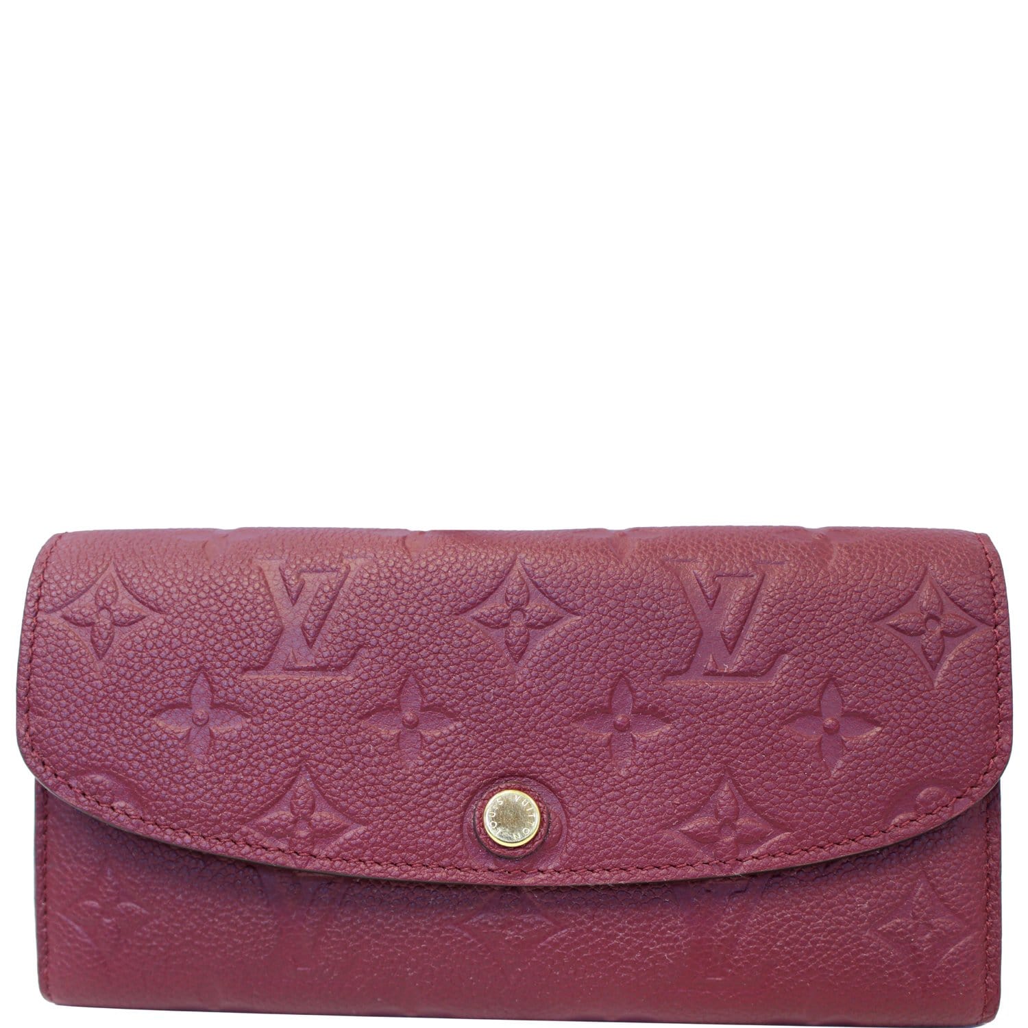 Louis Vuitton Emilie Wallet Wine Monogram Empreinte