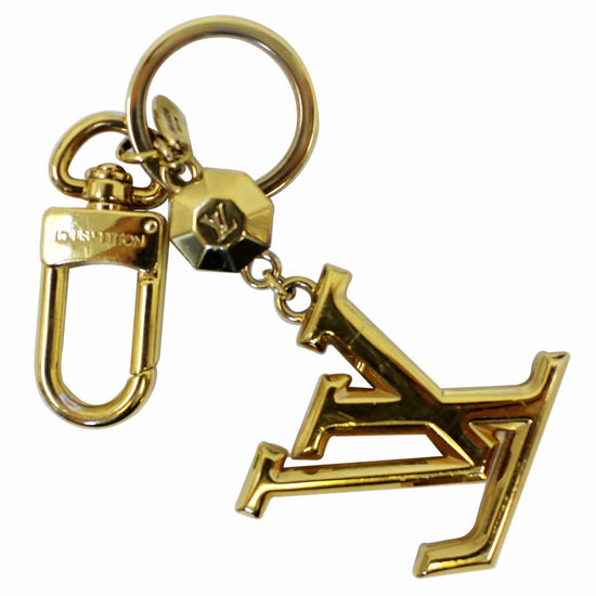 Louis Vuitton LV Facettes Bag Charm & Key Holder Gold Metal