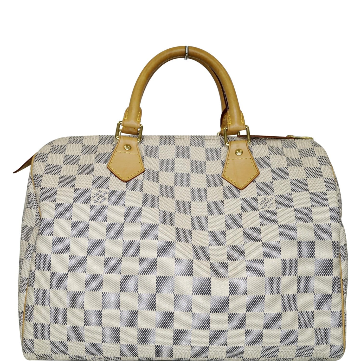 Louis Vuitton Speedy 30 Damier Azur Satchel White Bag