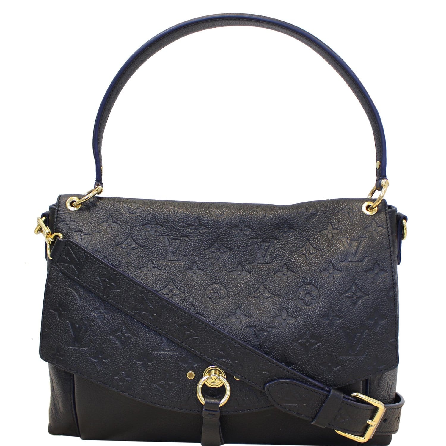 Louis Vuitton Blanche Noir Black Monogram Empreinte Leather