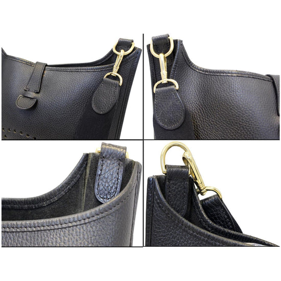 New in: Black Hermès Evelyn Bag. Shop now at SECONDELLA!