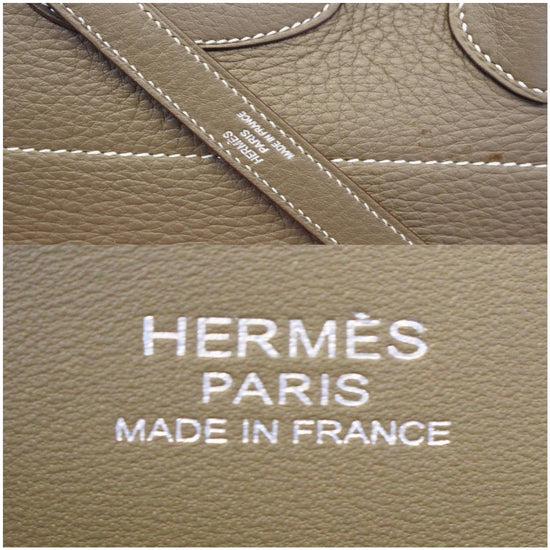 HERMES Bolide 31 Taurillon Clemence Leather Shoulder Bag Etoupe-US