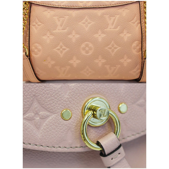 Louis Vuitton Monogram Empreinte Leather Cross Body Handbag Blanche MM  Papyrus Creme Article: M43619