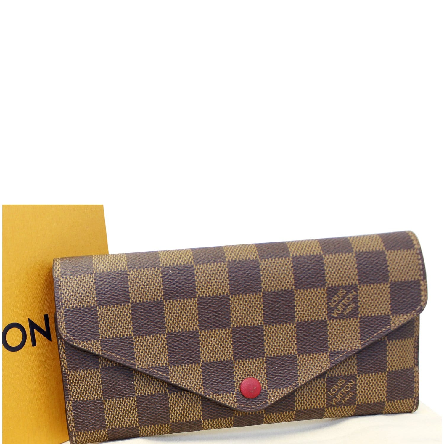 Louis Vuitton Damier Ebene Josephine Wallet Fuchsia