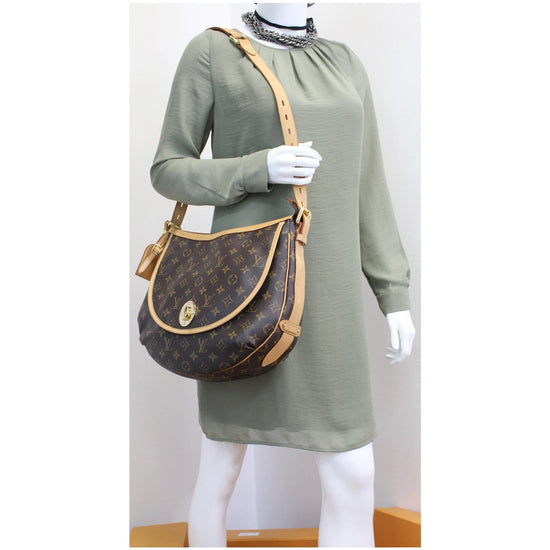 Louis Vuitton Tulum Handbag Monogram Canvas GM Brown 1316453