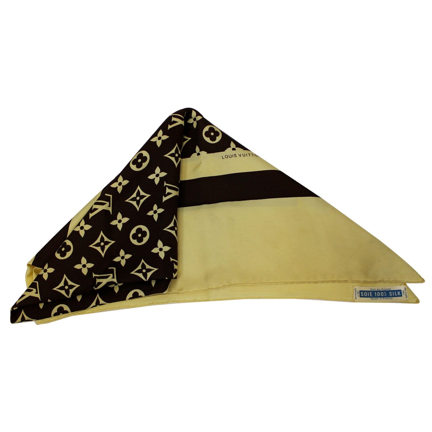 LOUIS VUITTON X SUPREME Wool Cashmere Monogram Scarf Brown 211581