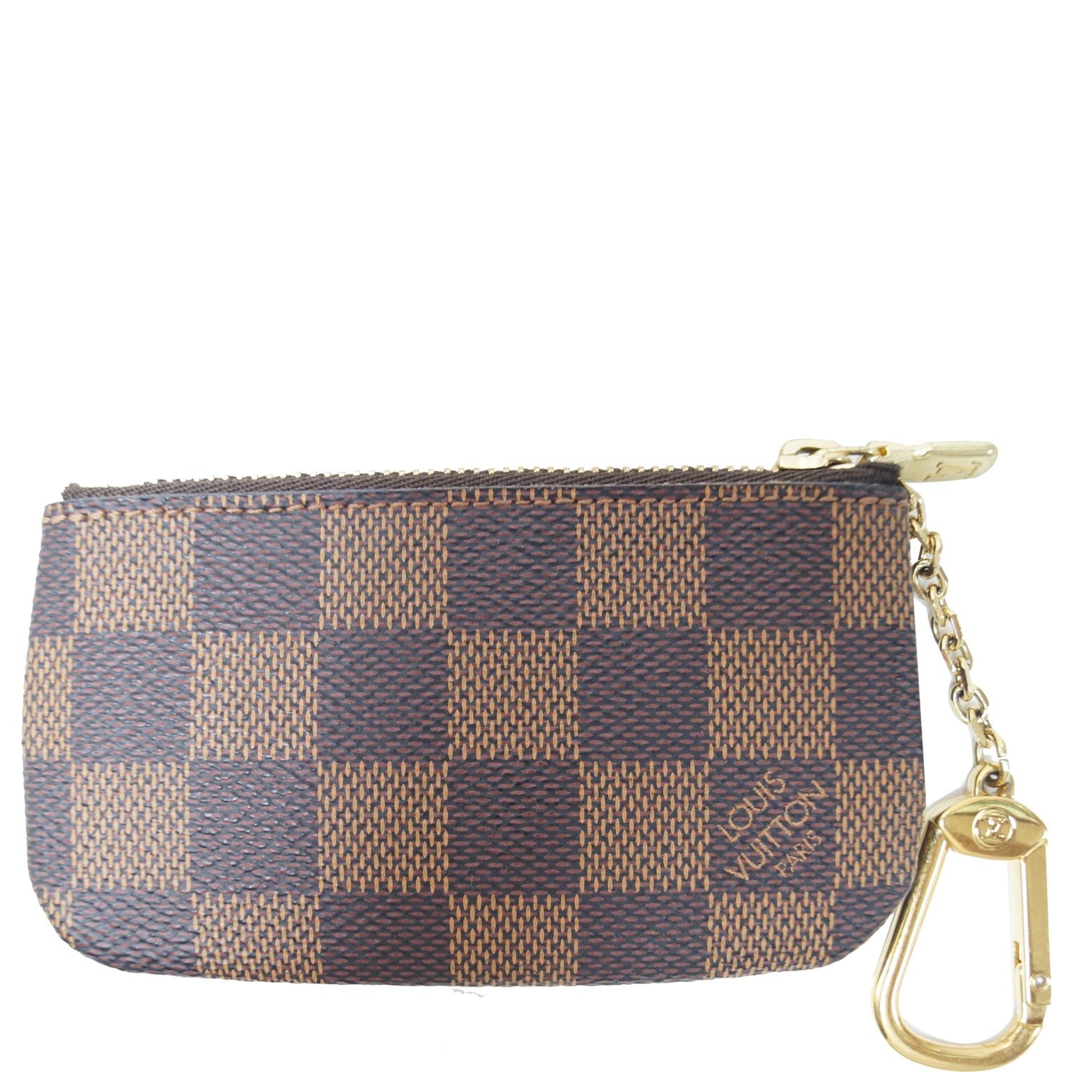 Louis Vuitton Key Coin Pouch Damier Ebene Brown