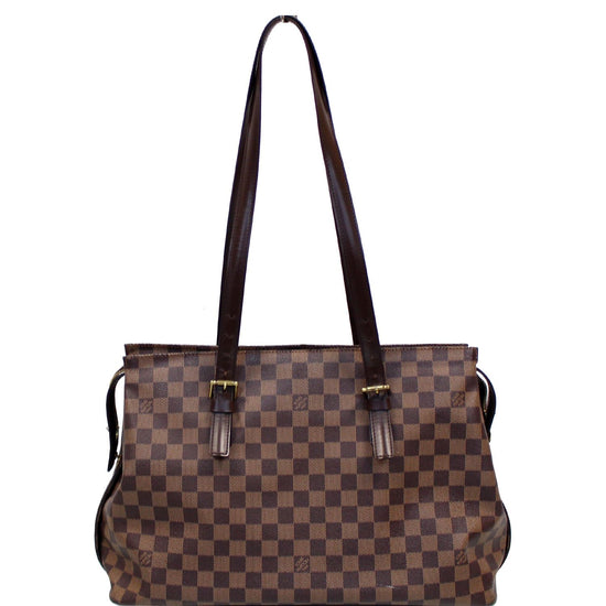 Pre-Owned Louis Vuitton Chelsea Damier Ebene Brown 