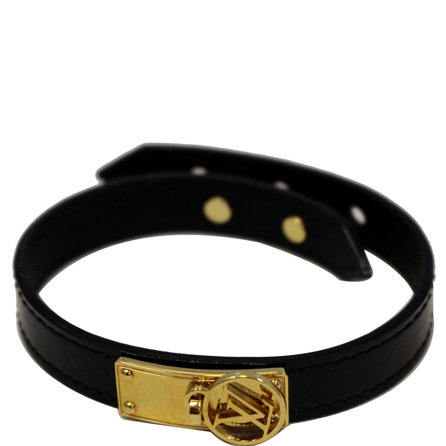 Leather bracelet Louis Vuitton Black in Leather - 21389900